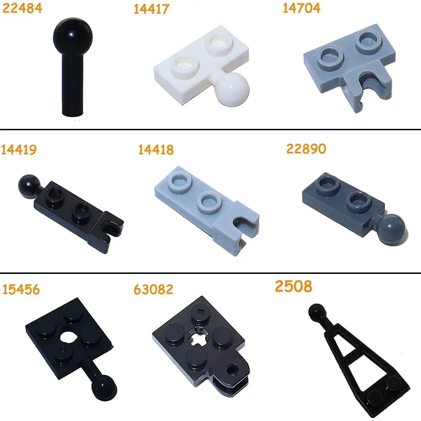 Building Blocks MOC Assembles Particles Hole Horizontal Belt Small Ball Base Joint Technical Parts 14419 14704 15456 63082 2508