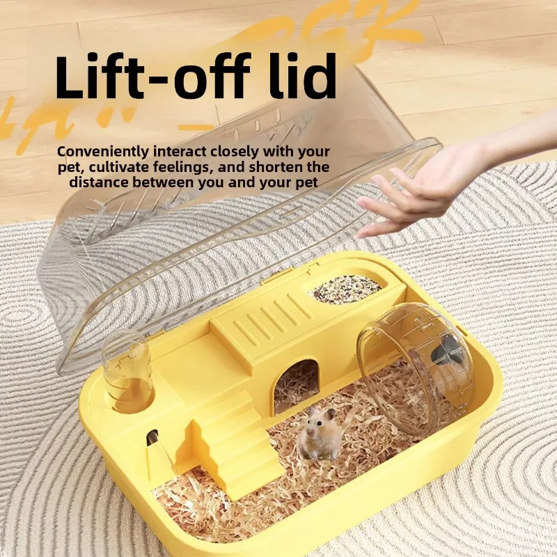 Hamster cage, super large luxury villa, golden thread bear cage, super large space, acrylic hamster cage, pet supplies