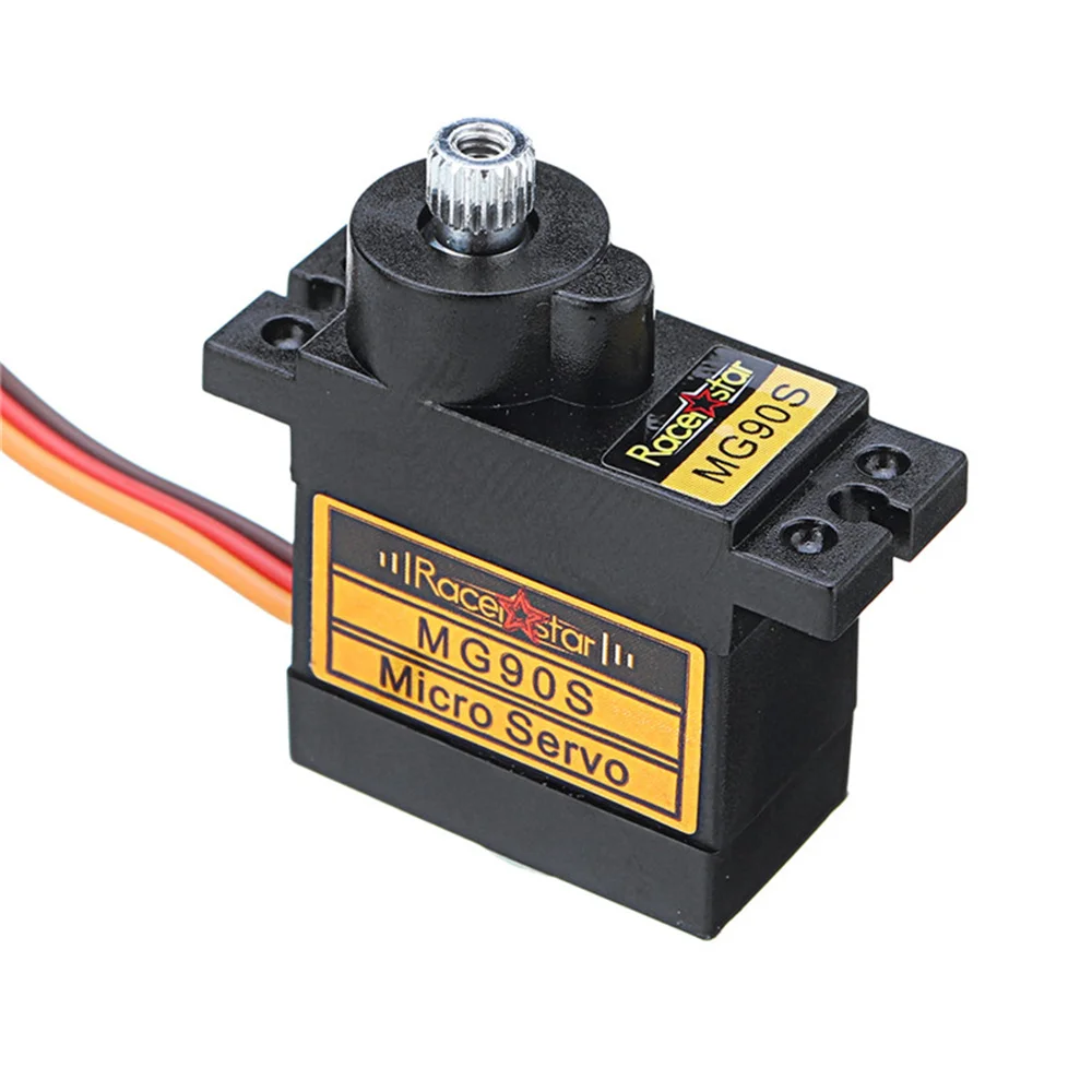 Racerstar MG90S 9g Micro Metal Gear Analog Servo สําหรับ 450 RC เฮลิคอปเตอร์ RC รถเรือหุ่นยนต์