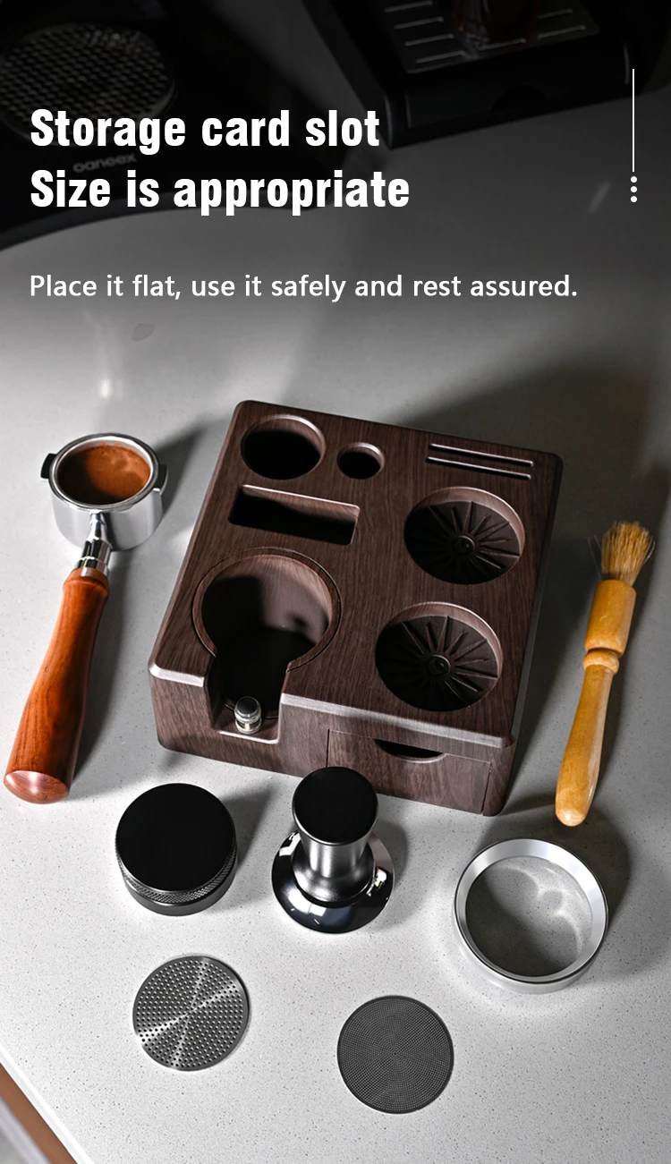 Kaffee Tamper Station Siebträger Halter 51mm 54mm 58mm Universal Für Delonghi Breville Espresso Zubehör Barista Werkzeug – Detail 10