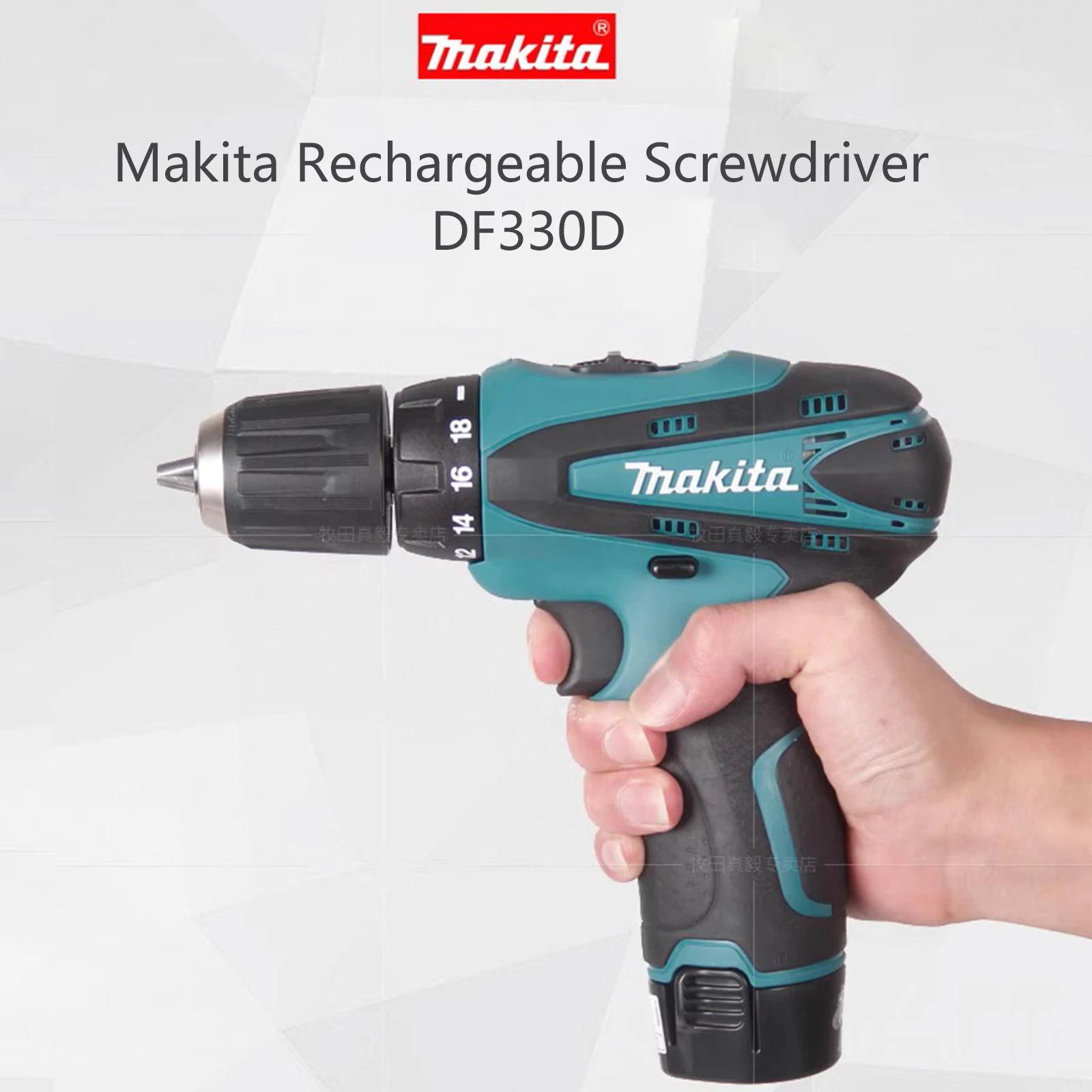 New Japan Makita Rechargeable Screwdriver 24/14N.m 18+1 Gear Torque Adjustment 115 W Dual Battery Strong Power Drill Screwdriver