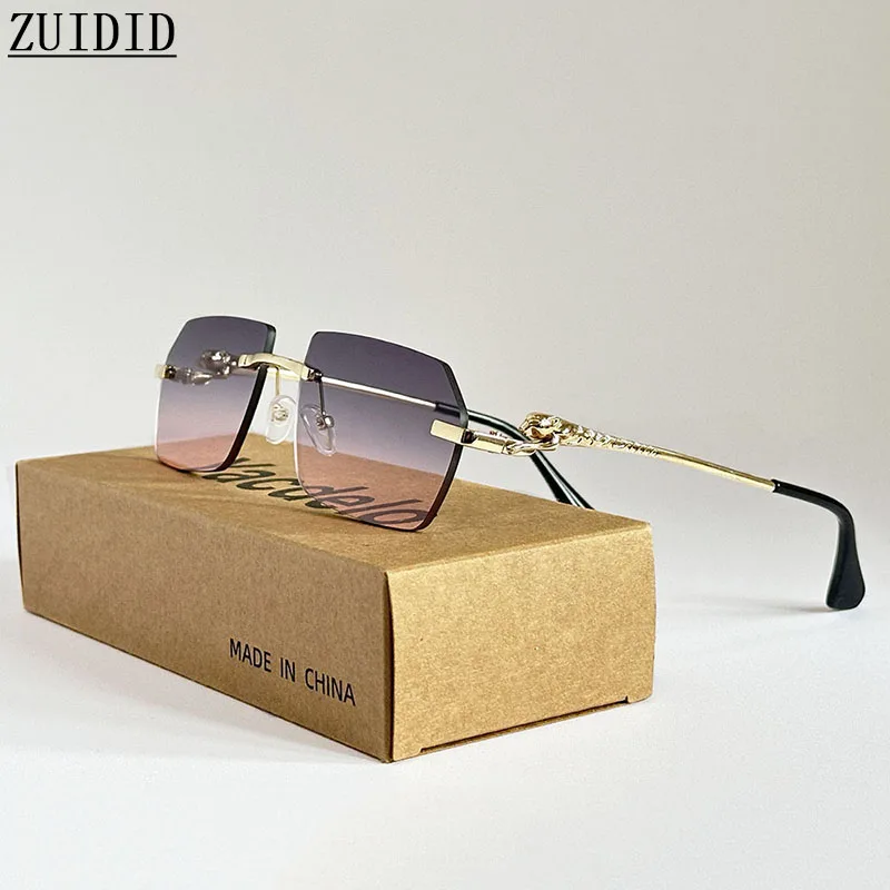 

2025 Rimless Sunglasses Women Vintage Luxury Sunglass Men Retro Fashion Glasses Lentes De Sol Mujer Lunette Soleil Femme Vasos