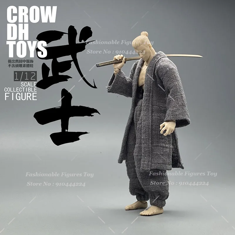 

CROWDHTOYS 1/12 мужской солдат кунг-фу тай-чи униформа самурай ниндзя боевые рыцарские костюмы подходят для 6-дюймовой экшн-фигурки тела куклы