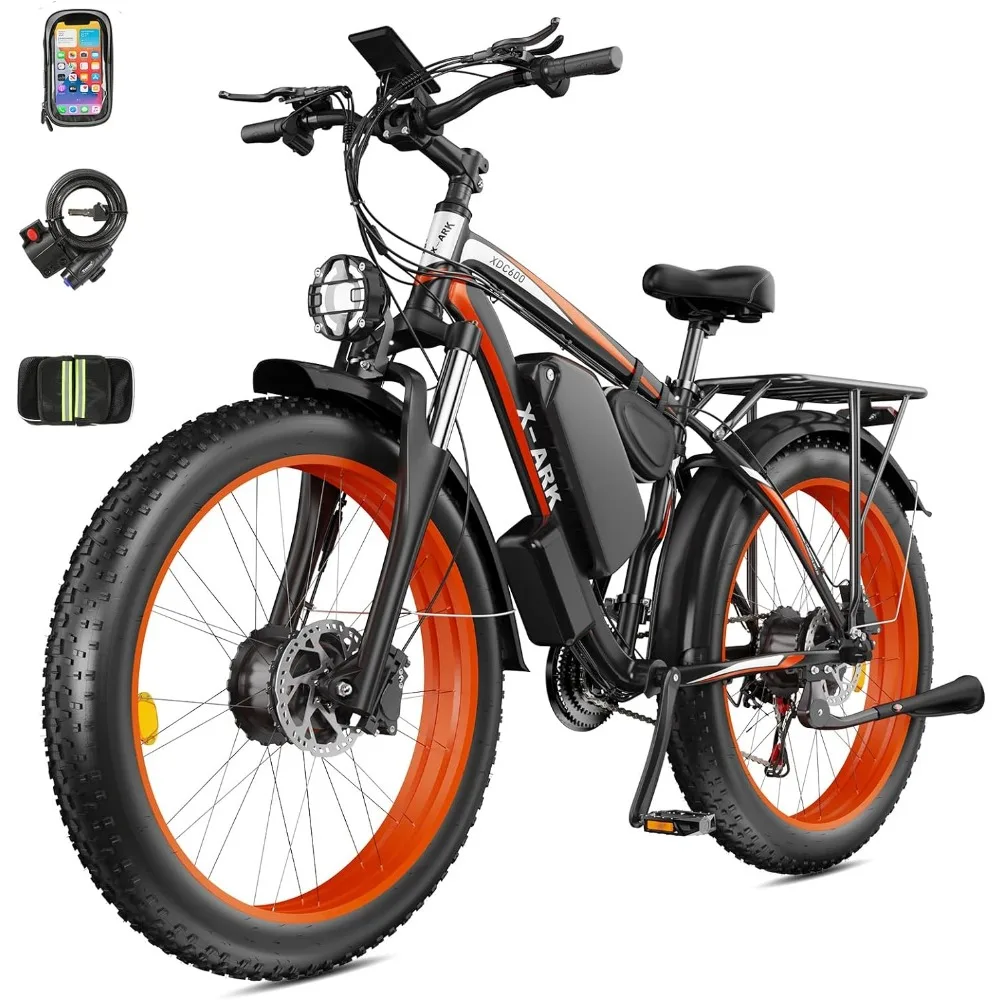 

Electric Bike 2000W Dual Motor Fat Tire 26x4 Mountain Bike Unable to ship on weekends please place orders with caution