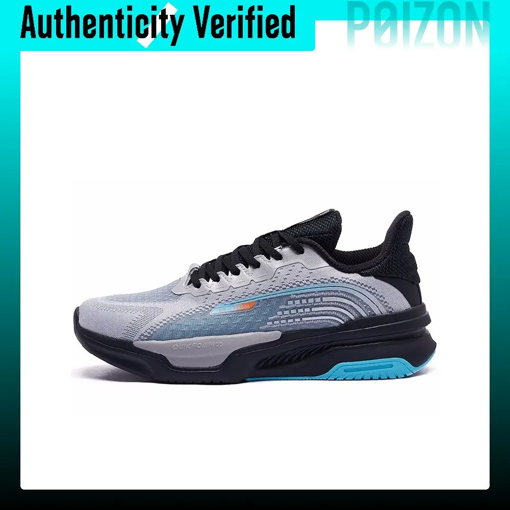 361° Casual Shoes Men's Low-top Silver White/Active Ice Blue 572234415