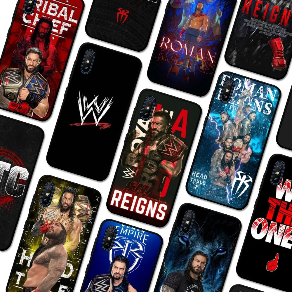 W-Wrestling Star R-Roman R-Reigns Phone Case For Redmi 5 6 7 8 9 10 Plus Pro 6 7 8 9 A GO K20 K30 K40 Pro Plus F3 Fundas