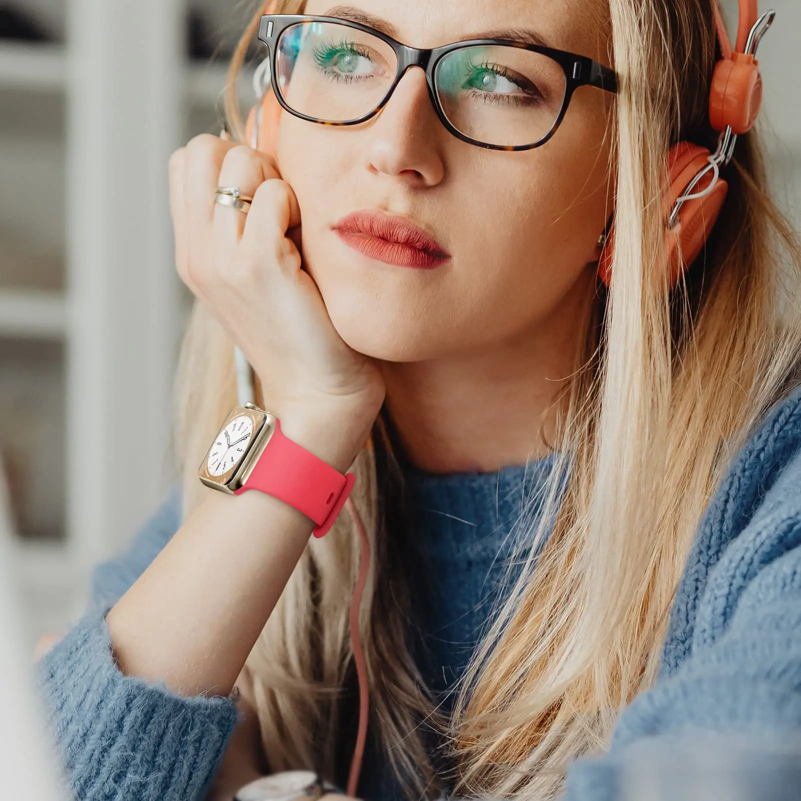 Correa de silicona para Apple Watch, pulsera de 44mm, 45mm, 41mm, 40mm, 49mm, 42mm, 38mm, 45MM, 44mm, iWatch Series Ultra 2 SE 9 8 7 6 5 4 3