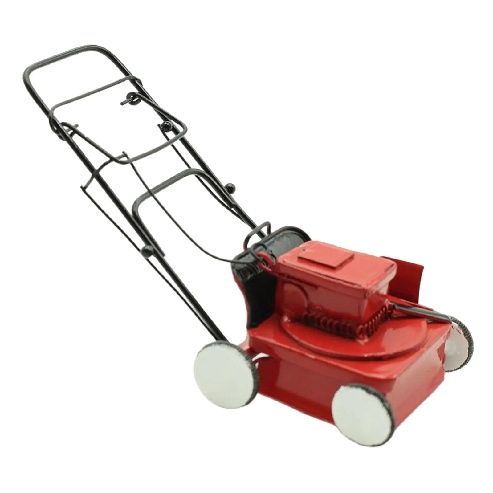 Compact Dollhouse Miniature Lawnmower Educational Toys Scene Models Mini Lawnmower for Mini Garden Photography Over Age 7-Year