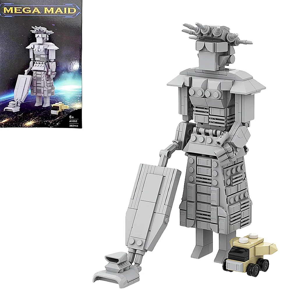 

Gobricks-Space building blocks set for children, MOC Spaceballs, Mega Maid, Model bricks, Creative design, Toys, Birthday gifts