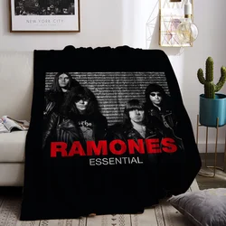 R-Ramones Blanket Custom Decorative Bed Blankets for Winter Bedroom Decoration Boho Home Decor Bedspread the Sofa Throw Warm Nap