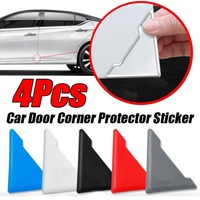 4Pcs Car Door Corner Protective Cover Door Scratch Protector Silicone Anti-collision Covers Door Corner Guard Auto Accessories