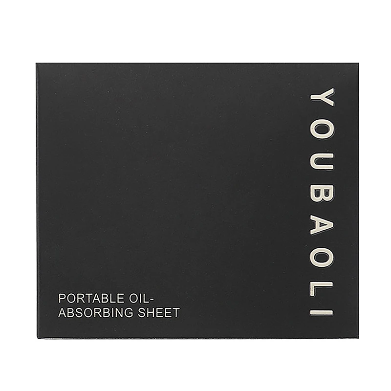 1 Pudełko Papierków Absorbujących Olej z Węglem Bambusowym z Lustrem, Przenośny Zestaw do Makijażu, Odświeżający Pielęgnacja Twarzy, Kontrola Wydzielania Sebum