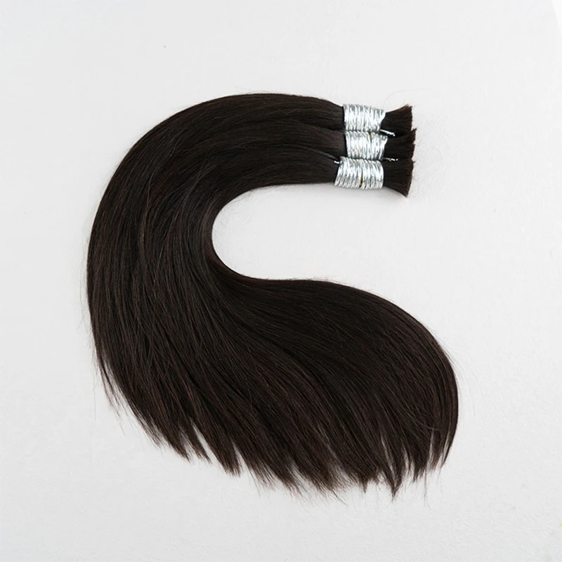 100% شعر بشري حقيقي تجديل السائبة لا لحمة فيتنام ريمي الشعر البشري حزم مستقيمة 100 جرام وصلات شعر تجديل طبيعية 30 بوصة