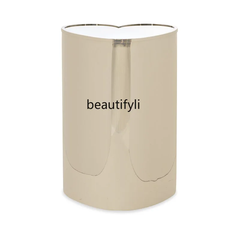 

Italian light luxury stainless steel creative small coffee table side table simple modern living room side table
