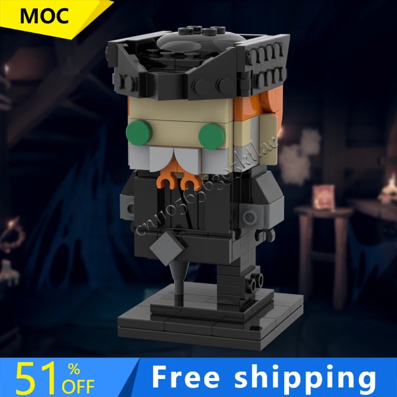 

Набор из 150 деталей MOC: Модель из знаменитого фильма «Таинственный незнакомец», конструктор для самостоятельной сборки, игрушки для детей, популярный рождественский подарок