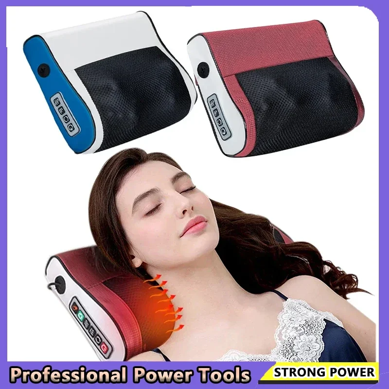 

Household Neck And Shoulder Massager Multi-Functional Back Kneading Tool with 6 Adjustable Hot Compress Massage Functions