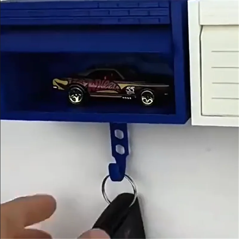 

Multifunctional Car Garage Key Holder Creative Opening Door Design Key Organizer with Hook Bracket for Home Improvement