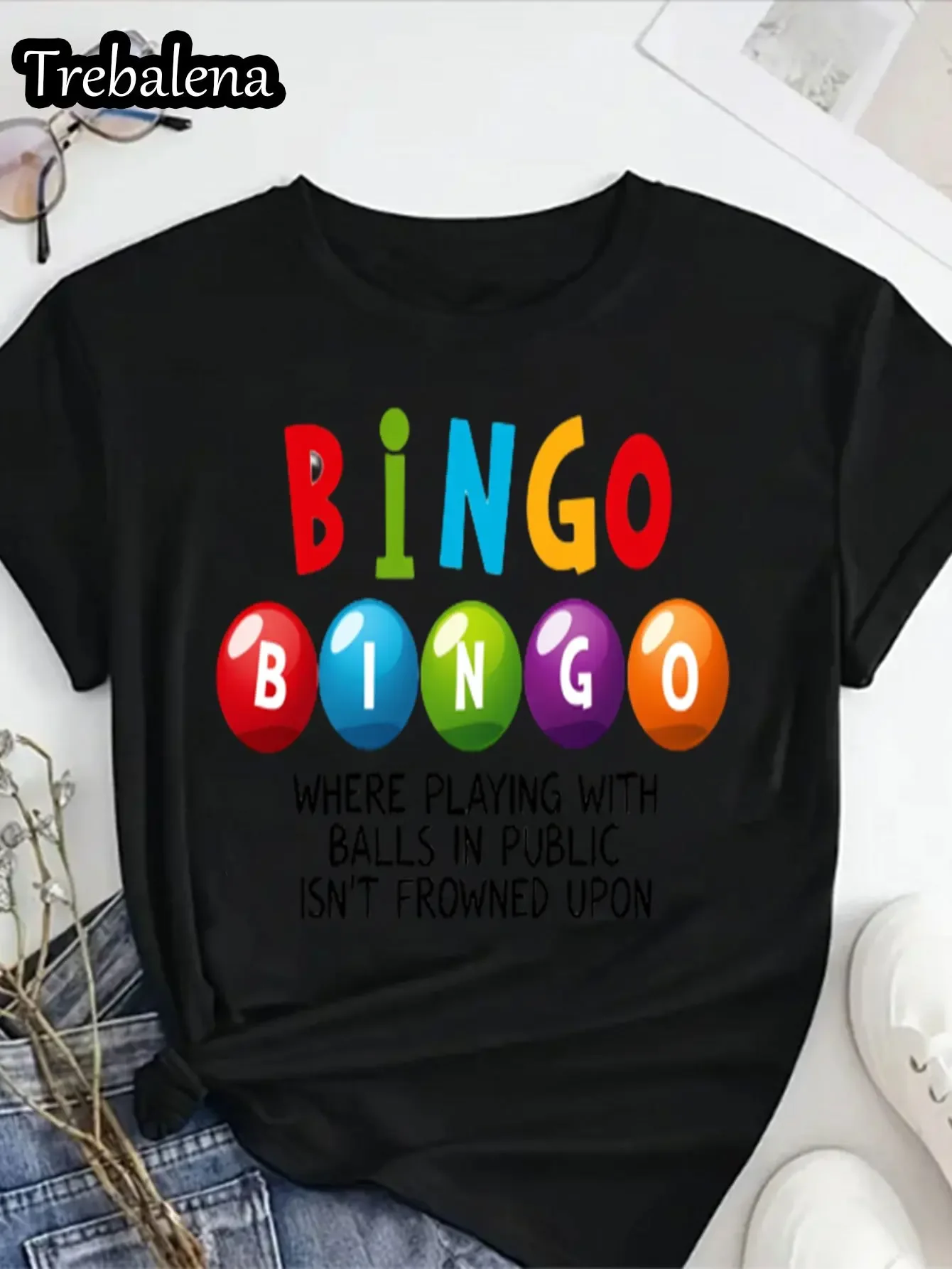 T-shirt col rond grande taille vêtements pour femmes t-shirts 100% coton