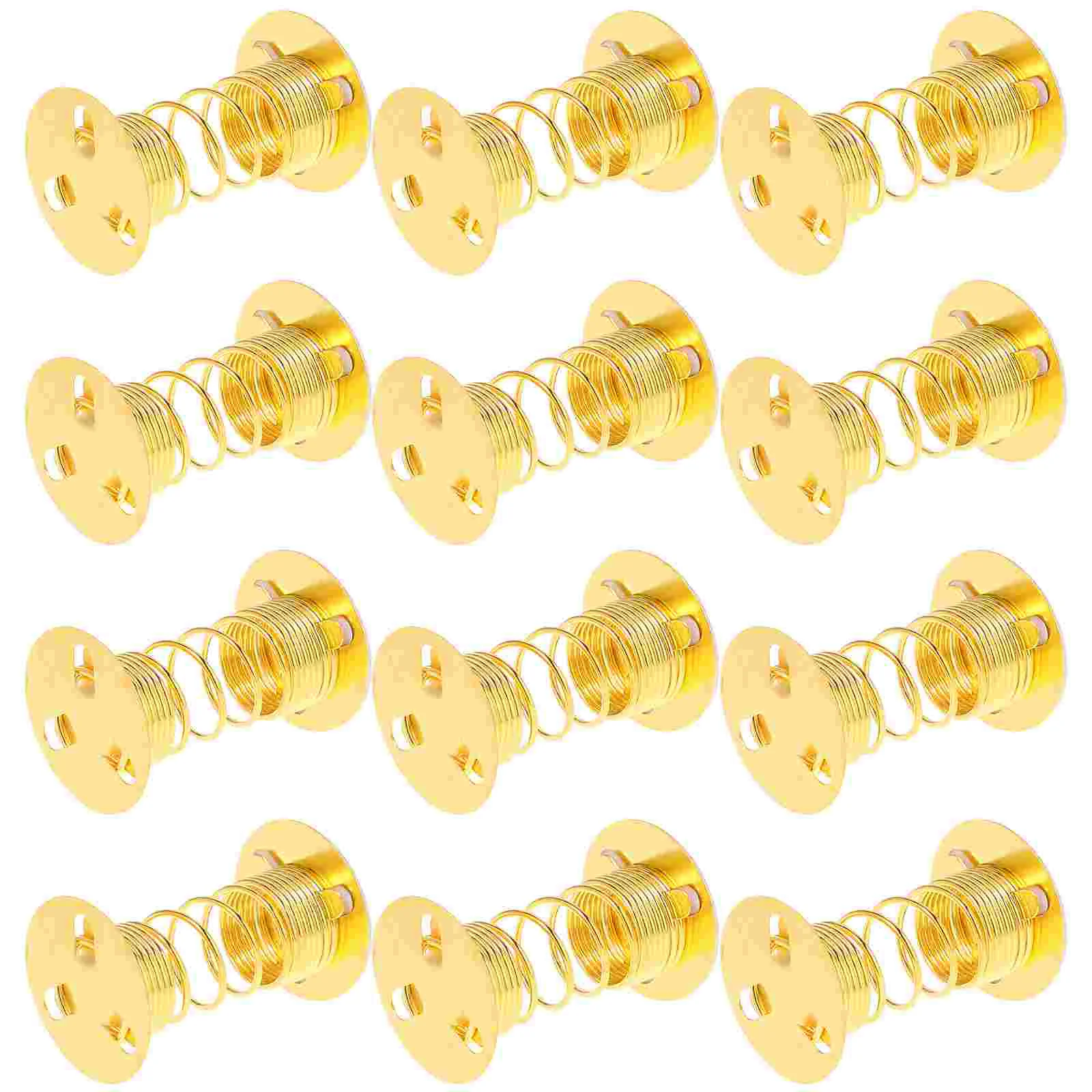 

12 Pcs Spring Seat Clay Ornament Base Shaking Bases Toy Accessories Small Swing Springs Metal Funny DIY
