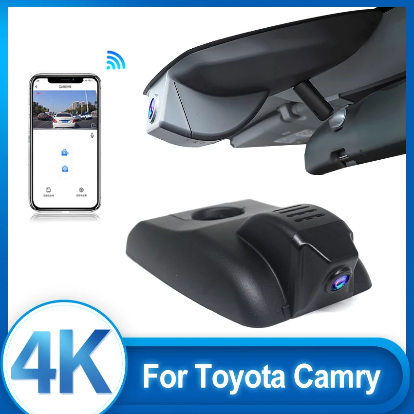 4K HD 2160P Plug and play Car DVR Video Recorder Camera For Toyota Camry XV70 2018 2019 2020 2021 2022 2023 Car Driving recorder