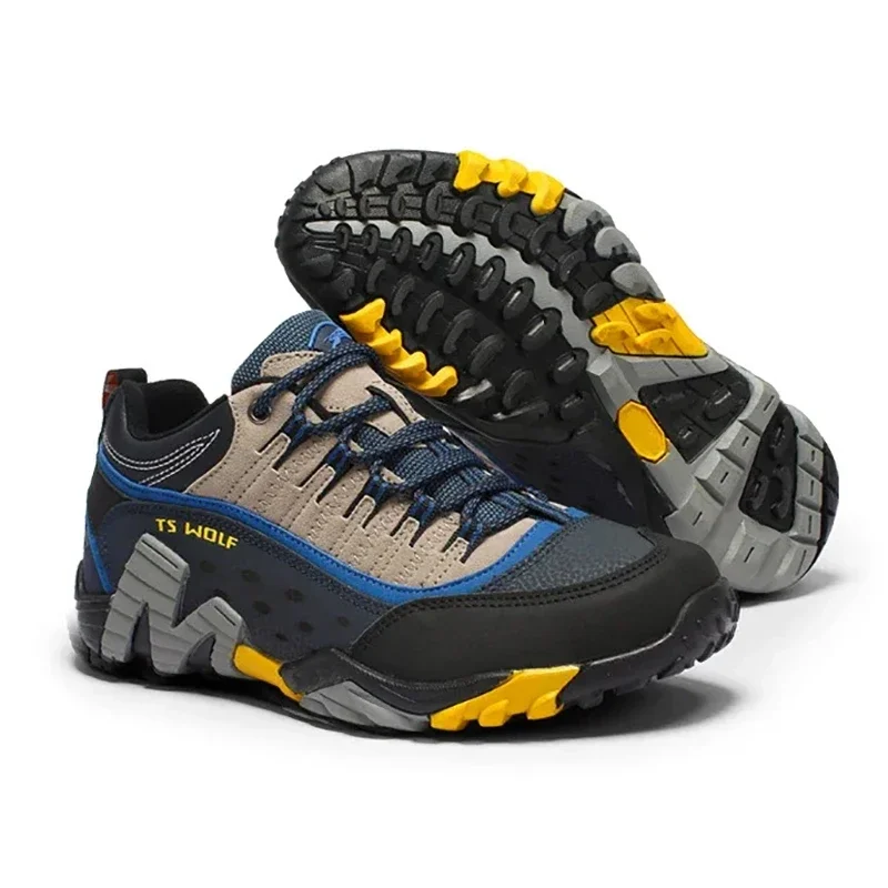 Outdoor Couple Trekking Shoes High Quality Waterproof Men Hiking Shoes Mountain Boots Woodland Hunting Tactical Women Sneakers