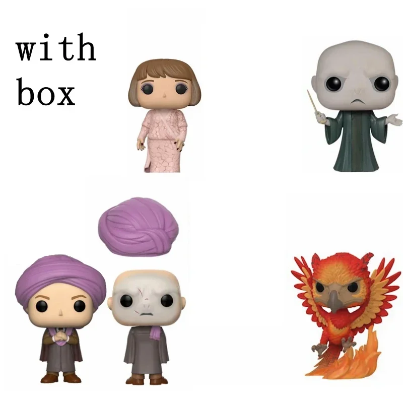 FUNKO POP LORD VOLDEMORT#06 QUIRRELL#68 FAWKES#87 MAXIME#102 RON#121 Action Figures Collection Model Toy