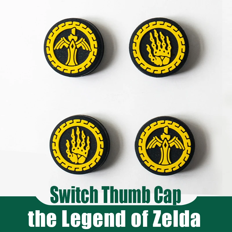 Joystick Cap for Nintendo Switch JoyCon Controller OLED/Lite the Legend of Zelda Theme Silicone Handle Rocker Protective Cap