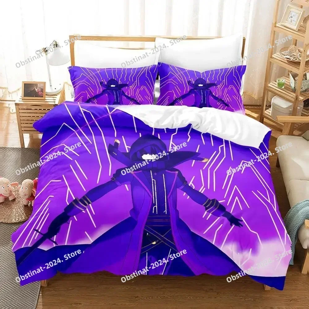 The Eminence in Shadow Cid Kagenou 3D Printing Comforter Bedding Set,Duvet Cover Bed Set Quilt Cover Pillowcase,King Queen Size
