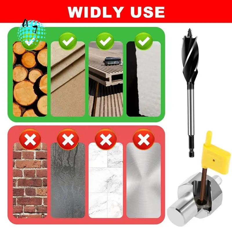 

A07F-Woodworking Bench Dog Hole Chamfer Reamer Tool, Deburring Drill Bit,For Standard Electric Drills