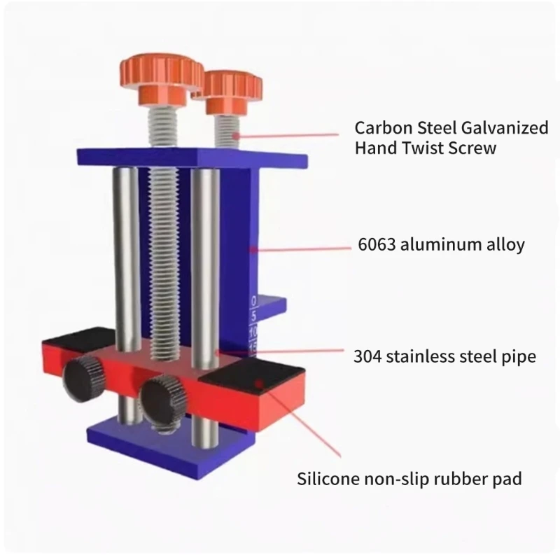 อุปกรณ์ช่วยในการติดตั้งบานพับตู้ การจัดตำแหน่งที่แม่นยำพร้อมแคลมป์แบบปรับได้ เหมาะสำหรับใช้ในบ้าน DIYer การใช้งานระดับมืออาชีพ