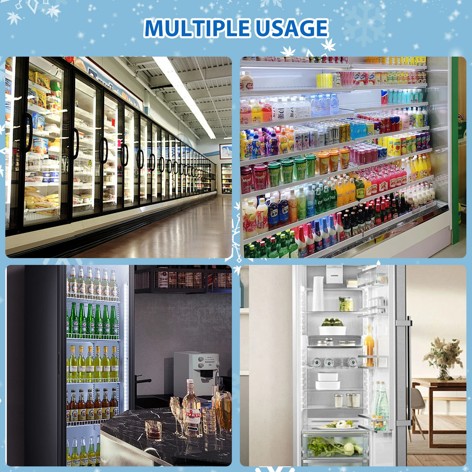 Commercial Glass Door Beverage Merchandiser Refrigerator, 11.8 Cu Ft Upright Single-Door Display Cooler - 32–50°F Temp Range, LED Interior Lighting, Adjustable Shelves - Black