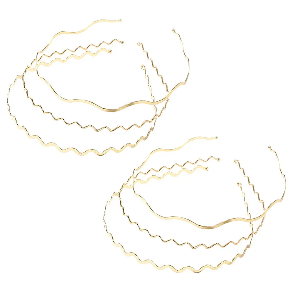 

6Pcs Simple Hairbands Elegant Metal Hair Hoops Comfortable Party Hair Accessory Women Fashion Headband Chic Headdress