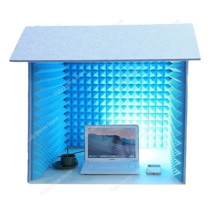 

Настольный простой студийный звукоизоляционный чехол с шумоподавлением для офисного рабочего стола, огнестойкий звукоизоляционный хлопок