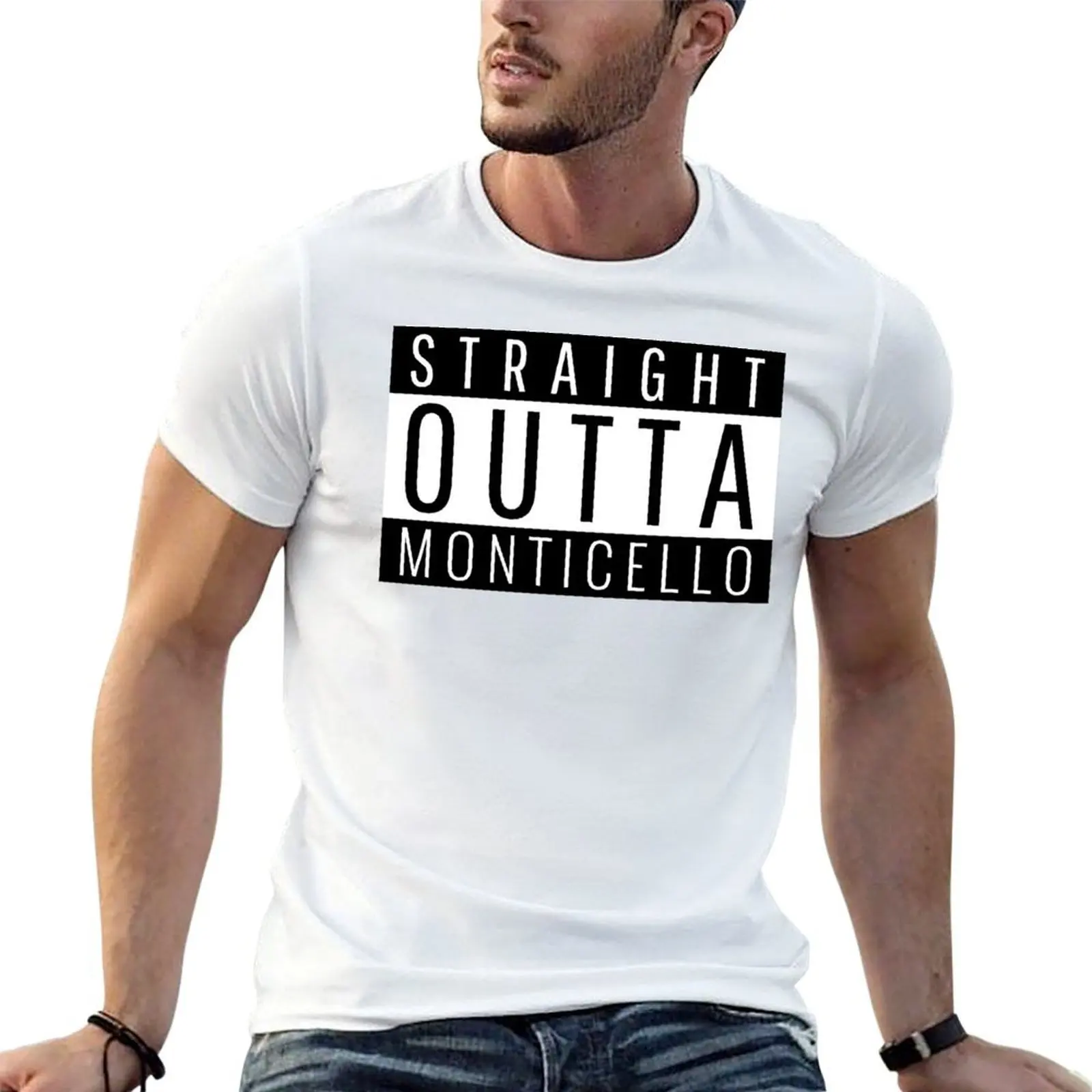 Straight Outta Monticello Minnesota T-Shirt anime stuff customs design your own mens graphic t-shirts anime