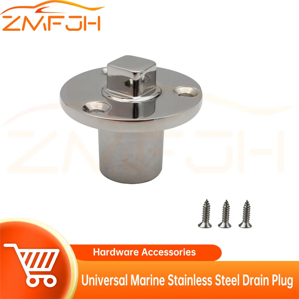 

Stainless steel Drain Plug with Screw Boat Drain Plugs Water Outlet Boat Plug Boat Marine Hardware Mirror Polished Drain Plug ﻿