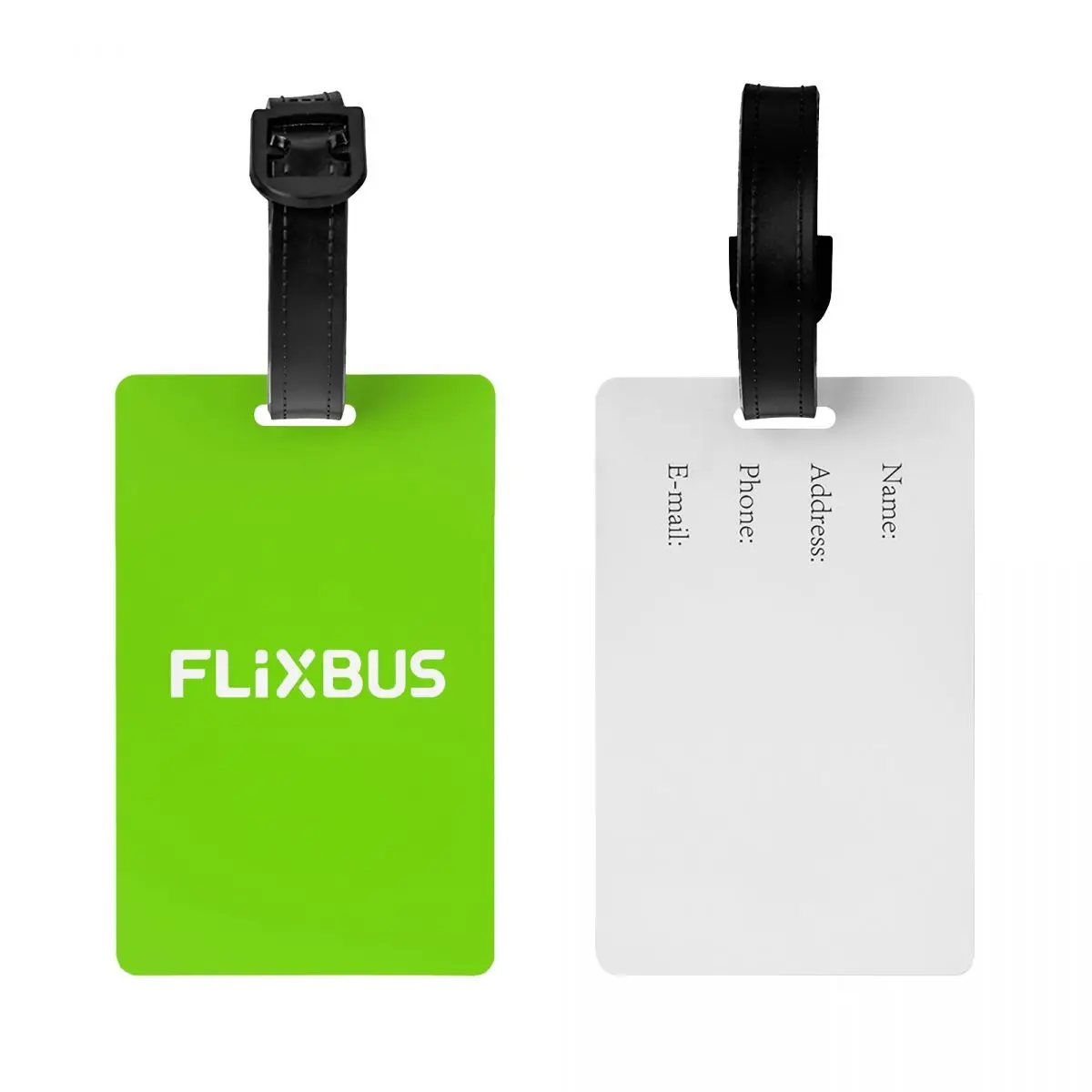 Flixbus Luggage Tags Suitcase Accessories Travel Baggage Boarding Tag Label Holder ID Name Address view 2