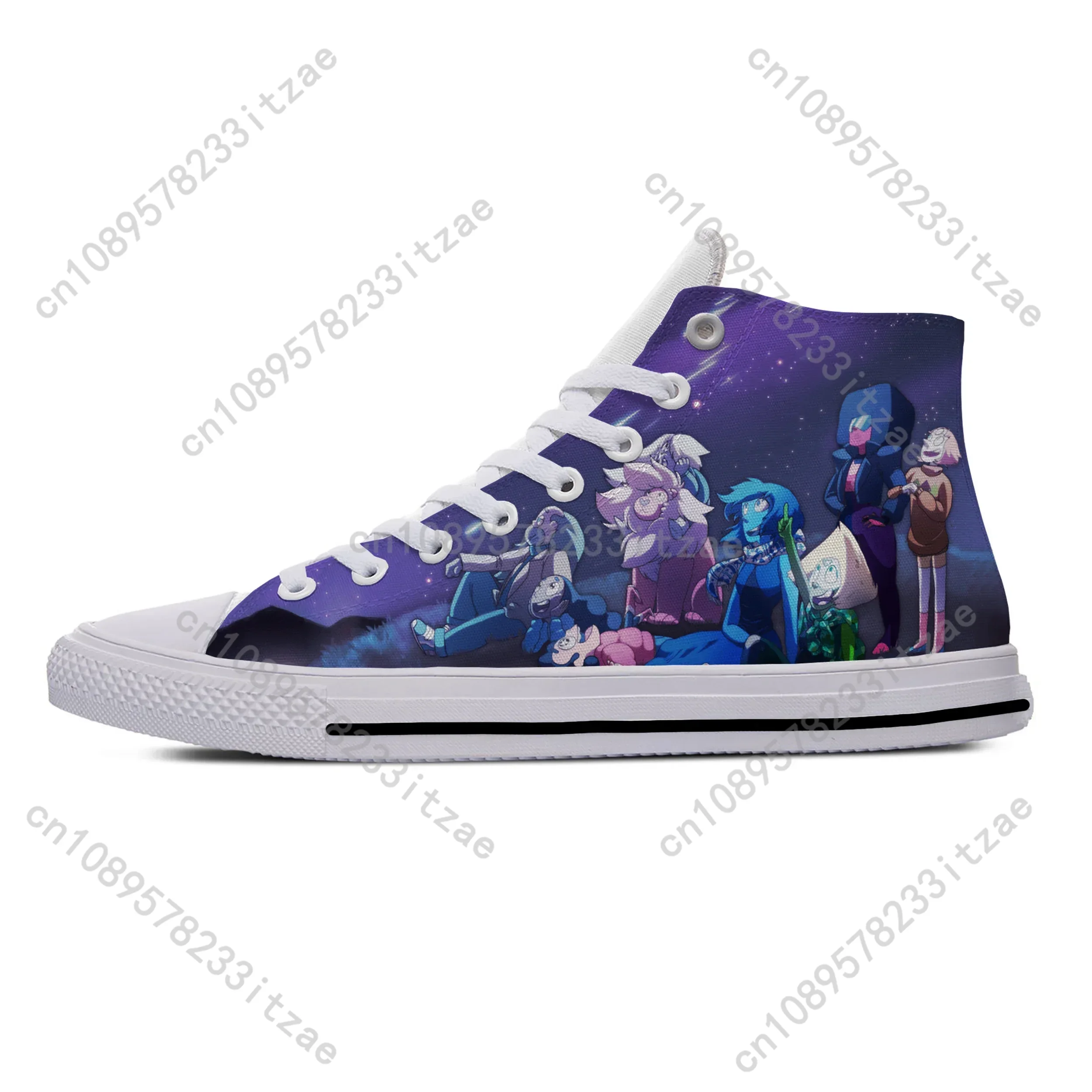 

Hot Steven Universe Anime Cartoon Fashion Breathable Casual Shoes High Top Lightweight Classic Board Shoes Men Women Sneakers