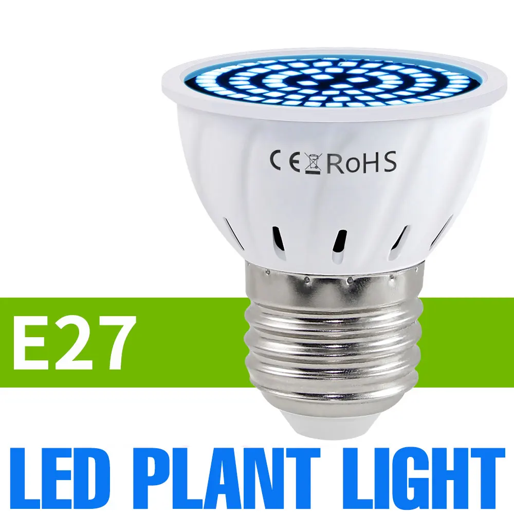 E27 LED 220V Grow Gloeilamp E14 Volledige Spectrum Teelt Lamp GU10 Plant Spotlight MR16 5W 7W 9W Voor Indoor Bloem Growbox B22