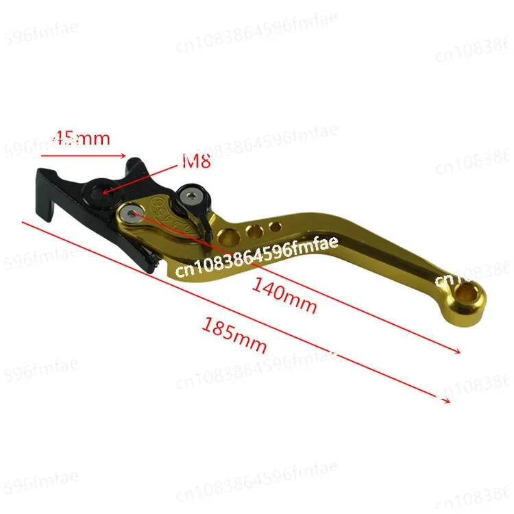 Motorcycle CNC Parts Modification, Dual Disc Brake Handle, Adjustable Horn, Electric Vehicle Brake Lever