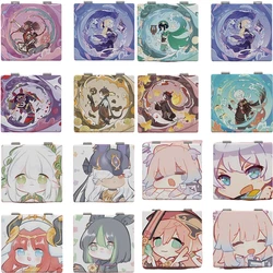 Genshin Impact Animation Game Peripheral Toys Folding Carrying Mirror Zhongli Xiao Kazuha Venti Nahida Hutao Shenhe Klee