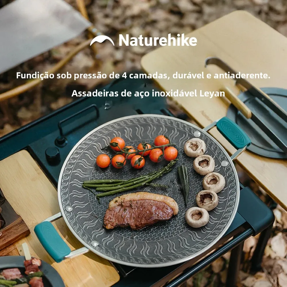 naturehike-316-stainless-steel-carved-camping-grill-pan-non-stick-coating-honeycomb-cookware