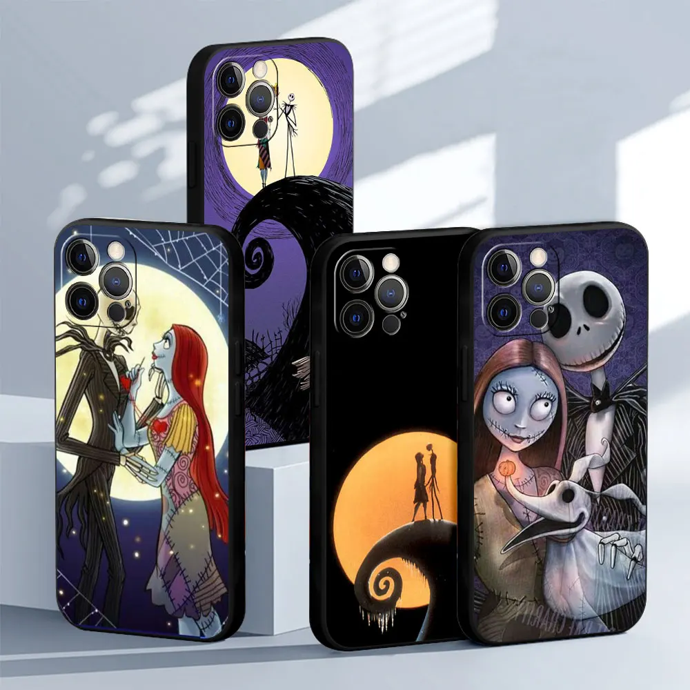 Disney The Nightmare Before Christmas Jack Case For Apple iPhone 11 13 14 15 Pro Max 12 Mini 8 7 Plus XR X XS 6 TPU Phone Cover