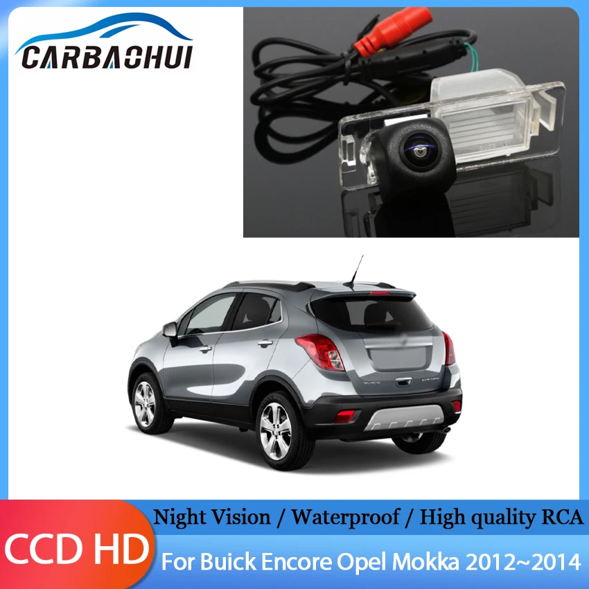 

Fisheye HD CCD автомобильный задний вид парковка обратная резервная камера заднего вида ночного видения для Buick Encore Opel Mokka 2012 ~ 2014