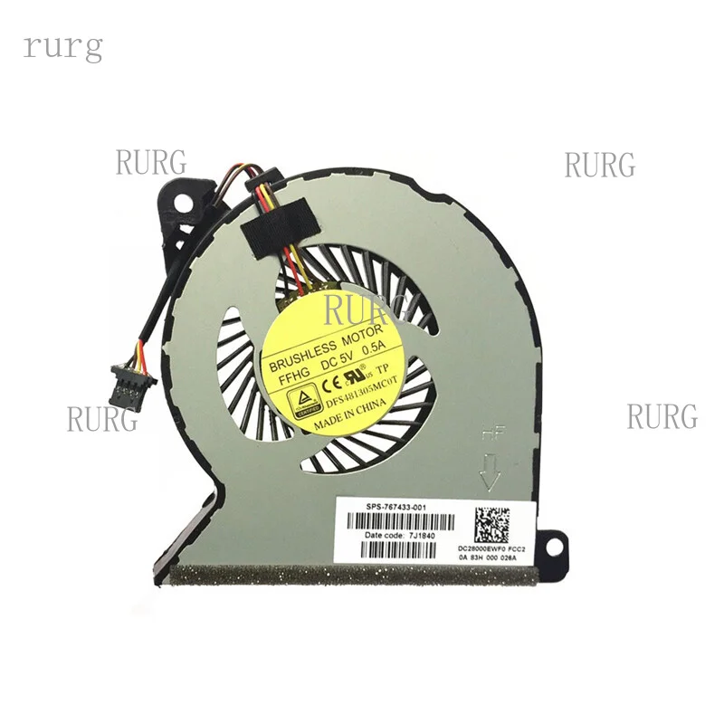 R+ 767433-001 для HP ProBook 440-G2 445-G2 450-G2 455-G2 470-G2 Вентилятор охлаждения