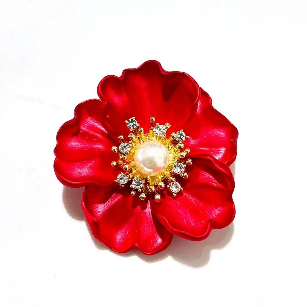 Fashionable Drip Oil Flower Brooch, Light Luxury, High End, Chest Design, Niche Pin, Suit Accessories