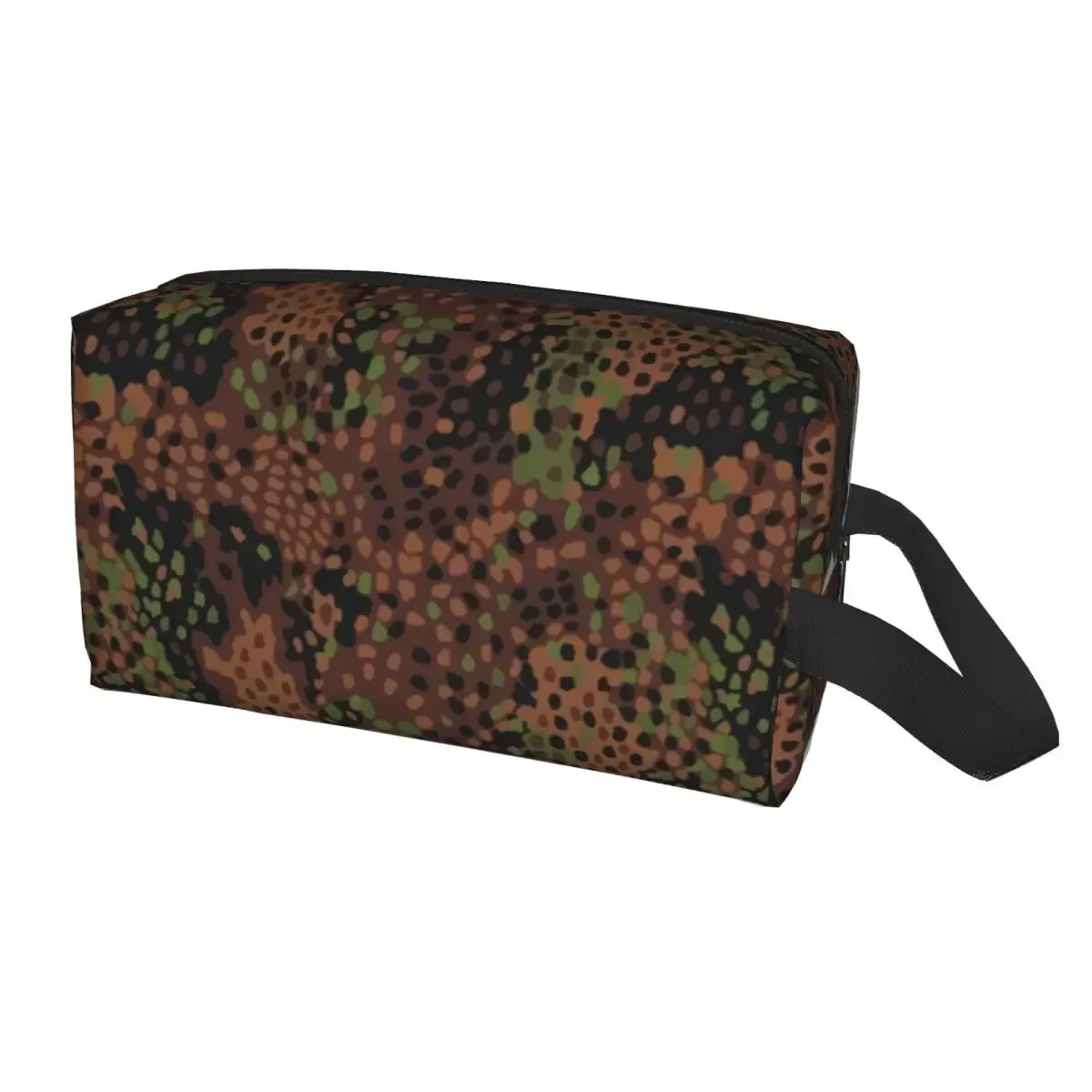 Travel Erbsenmuster Pea Dot German Camo Toiletry Bag Military Army Camouflage Cosmetic Makeup Organizer Storage Dopp Kit Box