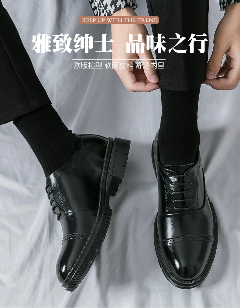 Zapatos Brogue clásicos para hombre, zapatos de cuero de tendencia para bodas y eventos sociales, zapatos de vestir de alta calidad para hombre, zapatos informales de negocios para hombre