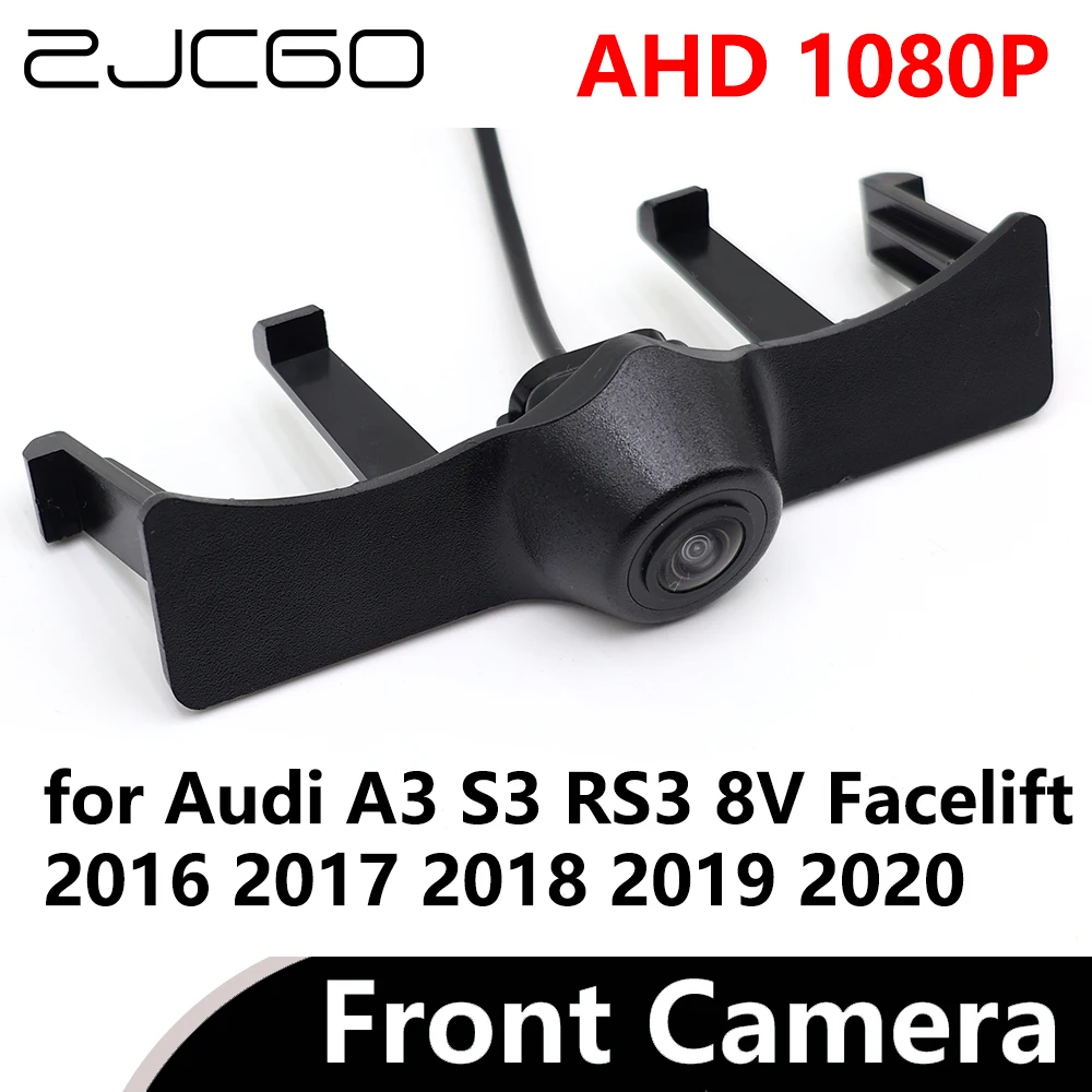 

ZJCGO AHD 1080P CVBS 480P 170° Car Parking LOGO Front View Camera for Audi A3 S3 RS3 8V Facelift 2016 2017 2018 2019 2020