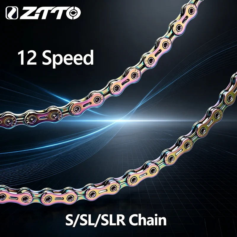 ZTTO 12 Speed Chain Rainbow Power Lock High Quality 126 Links For K7 System Rainbow 12V Chain With Missing Link Magic Connecter