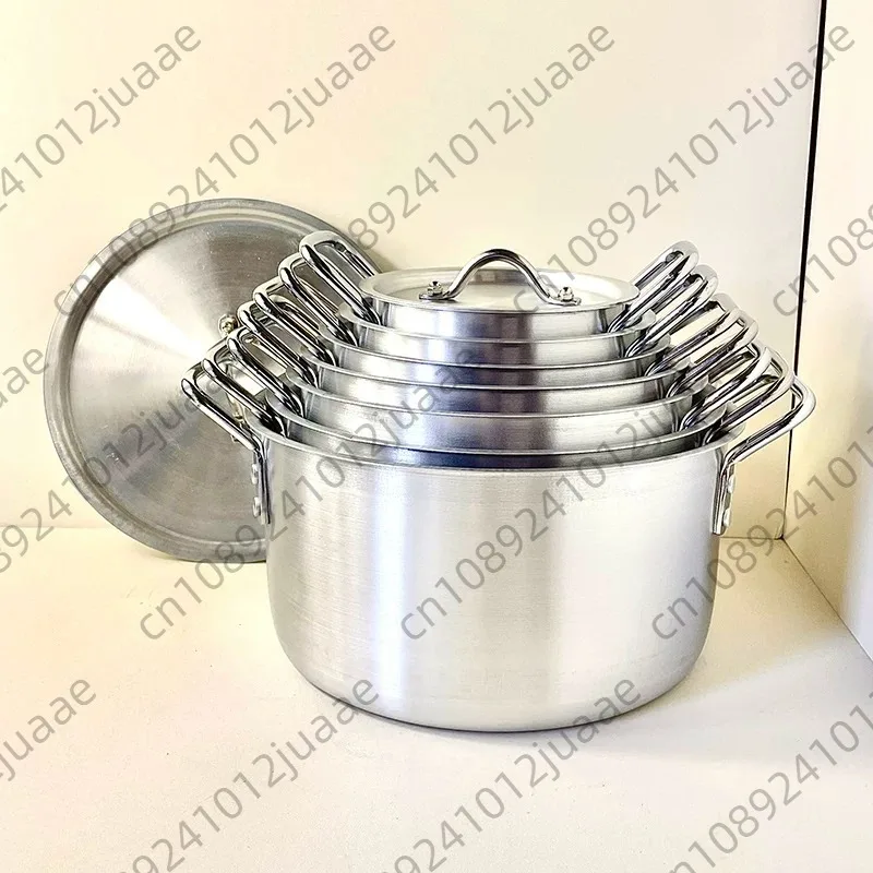 Cast Aluminum Cookware Set of 7 Piece Cooking Pot Set Non Stick Home Kitchen Cookware Aluminum
